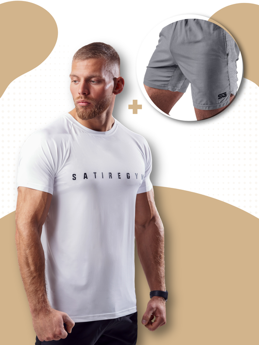 SG - V2 (Weiß) + SG-Shorts (Grau)
