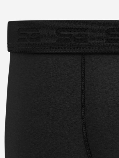 SPORT Boxershorts (2 -St.) mit längerem Bein - Schwarz